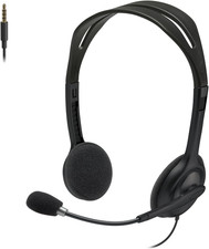 H111 Wired Headset, Stereo Headphones with Noise-Cancelling Microphone, 3.5 Mm A picture