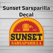 Sunset Sarsaparilla Cola Vinyl Decal (Sticker, nuka-cola, new vegas) picture