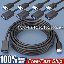 USB3.0 Extension Cable High Speed Extender Cord Adapter TypeA Male to Female Lot picture
