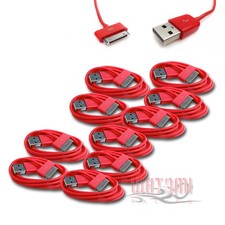 10X 3FT USB 30PIN RED CABLE DATA CHARGER FOR GALAXY TAB 7.0 PLUS 8.9 10.1 picture