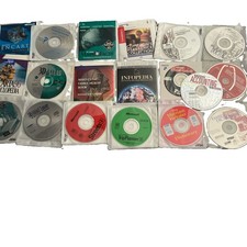  CD-ROMs Lot Encarta 99, information reference, Atlas health, accounting maps picture
