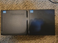 lot of two Lenovo ThinkCentre M72e Tiny Core i3-3220T 4GB i3 2.8GHz Windows 10 picture
