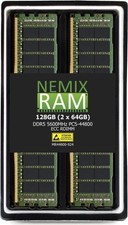 NEMIX 128GB 2x64GB DDR5 5600 ECC RDIMM Registered Server RAM Open Box picture