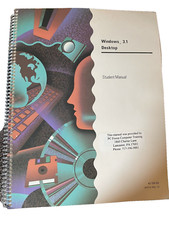 Windows 3.1 Desktop Student Manual Software Disk 1993 Logical Operations PC picture
