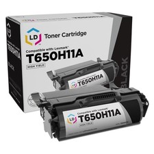 LD T650H11A High Yield Black Laser Toner for Lexmark T650DN T650DT T652DTN T654N picture
