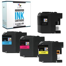 CMYi Black Color Ink Lot fits Brother LC20E Cartridges for MFC picture