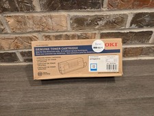 New Okidata Oki 52127303 Cyan Toner Cartridge Genuine OEM Original picture