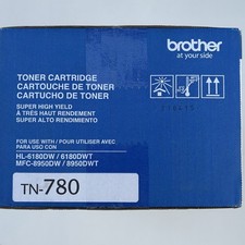 Genuine Brother TN-780 Super High Yield Toner 12,000 Pages Black Authentic OEM picture