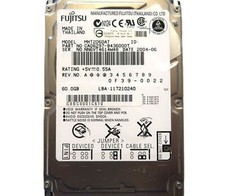 Fujitsu MHT2060AT CA06297-B436000T 0F39-0022 Thailand 60gb 2.5