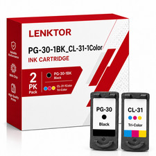 PG-30 CL-31 2PK 1BK 1Tri-color Ink Cartridge for iP1800 MP190 MX300 MP210 MP470 picture