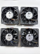 Lot Of 4 Delta QFR1212GHE High Speed GPU Cooling Fan 120X120X38mm 12V 2.7A 4pin picture