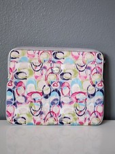 Coach Poppy Ikat Universal Sleeve Zip Around iPad, computer Cover Case 61963  picture