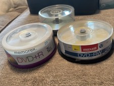 Lot Of 40+ Blank DVDs: Sealed Memorex 25pk, 18 Open Spindle Maxwell Discs picture
