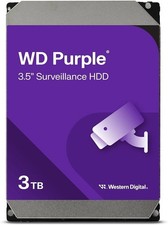 WD Purple 3TB Internal Hard Drive 256MB 5400 RPM Surveillance HDD 3.5