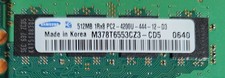 1 SAMSUNG 512MB 1RX8 PC2-4200U-444-12-D3 KOREA M378T6553CZ3-CD5 0640 MEMORY RAM picture