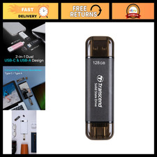 128GB Portable SSD Dual USB-A+C, 1050MB/s High-Speed External Storage Drive picture