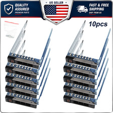 10PCS DXD9H 14th Gen Hard Drive Caddy Tray for Dell R640 R740 SAS SATA 2.5