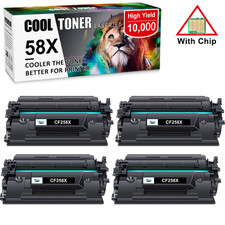 CF258A CF258X 58A 58X Toner WITH CHIP for HP LaserJet Pro M404dw MFP M428fdw lot picture