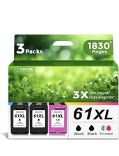 Ankink 61XL Ink Cartridge Black & Tri-color for Inkjet Printers Model 61XL MPN picture