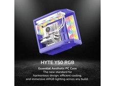 HYTE Y50 RGB Essential Aesthetic Gaming PC Case - 4 aRGB Fans (1x 120mm + 1x picture