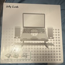 Jelly Comb Adjustable Ergonomic Foldable Laptop Stand Green X002HQF551 picture