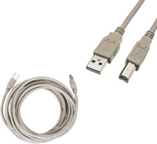 Printer Cable 25ft USB 2.0 A Male to B Male Cord for HP Epson Canon Dell Brother picture