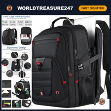 Extra Large 52L Travel Backpack for Men & Women, Fits 17.3