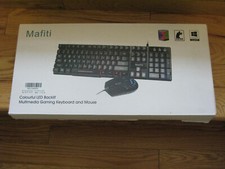 Mafiti RK101-US-ZL Computer Keyboard Mouse Combo Wired RGB Backlit USB Keyboard  picture