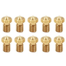 10pcs/lot  V6 Nozzle 1.75mm Stainless Steel/ Brass Nozzles 0.2 0.3 0.4 M7E0 picture