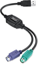 PERIPRO-401 PS2 to USB Adapter for Keyboard and Mouse - Built-In USB Controller picture
