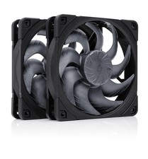 Noctua NF-A12x25 G2 PWM Sx2-PP chromax.Black, High-End Quiet Fans 2x120mm picture