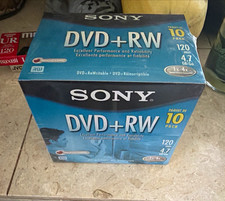 Sony DVD+RW Rewritable Discs 10-Pack 4.7GB 1x-4x Spindle/Cake Box picture