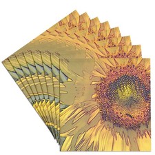 3dRose CST_32620_4 Golden Yellow Sunflower Art Flowers Designs Inspired by Na... picture