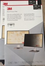 3M Black Privacy Filter for 23.8 in Monitor Screen Matte/Glossy PF238W9E picture