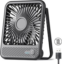 Portable Rechargeable LED Fan air Cooler Mini Operated Desk USB picture