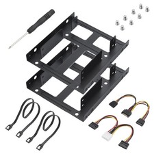 2 Pack Double-Deck SSD Mounting Bracket Adapter 2.5