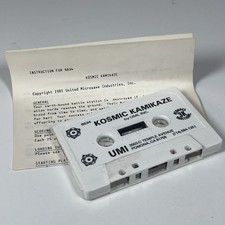 Kosmic Kamikaze UMI 6634 Commodore VIC-20 Cassette w/ Instructions 1981 Rare picture