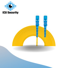 LOT of 5 /   5M- 17ft Single Mode Fiber Cable SC/UPC to SC/UPC Simplex 1.6mm picture