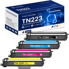 TN-223 TN223 BK/C/M/Y Toner Cartridge 4 Pack Compatible TN223 Black Cyan Magenta picture
