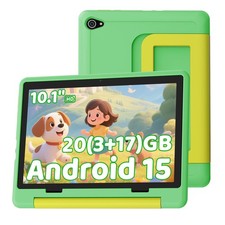 Android 15 10.1 inch Kids Tablet 64GB Bluetooth WiFi Dual Camera Education 5pcs picture