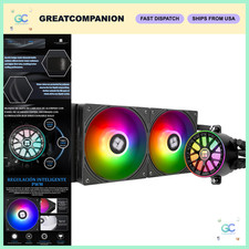240mm ARGB Liquid CPU Cooler, 2x120mm Radiator, AMD AM4/AM5, Intel LGA115X/1700 picture
