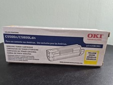 OKI Printing Solutions C5500n/C5800Ldn P/n 43381901 Yellow Toner Cartridge picture