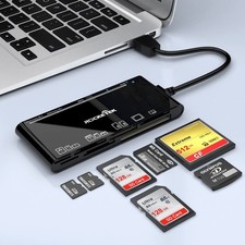 USB 3.0 7 in 1 Multi Card Reader Negro SD TF CF Micro SD XD MS Reader picture