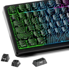 XVX Shine Through Custom Topographic Keycaps w/IMD Tech, 60 75 100 Percent, B... picture