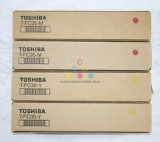 4 New OEM Toshiba e-STUDIO 2500C,3500C,3510C MMYY Toners T-FC35-M, T-FC35-Y picture