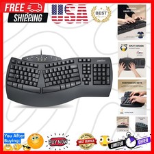 PERIBOARD-512B Wired Ergonomic Keyboard - Split Keyboard, Wrist Rest, Natural... picture