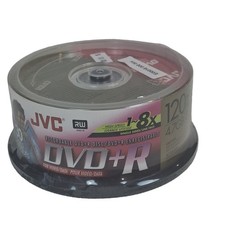 JVC DVD+R Discs 4.7GB 120min 1-8x 30pk Spindle VP-R47EU30 Recordable Blank picture