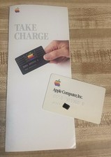 Vintage Apple Original Credit Card - 1985 - Rare With Marketing Pamphlet picture