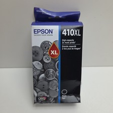 NEW GENUINE - EPSON 410XL BLACK INK CARTRIDGE - T410XL020 Sealed Ugly Box 2028 picture