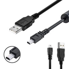 Wetco Black Durable 8 Pin Mini USB Cable 4.9ft - 2.0 A to 3 feet, picture
